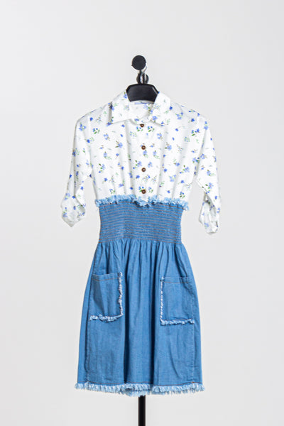 DENIM CORSET DRESS