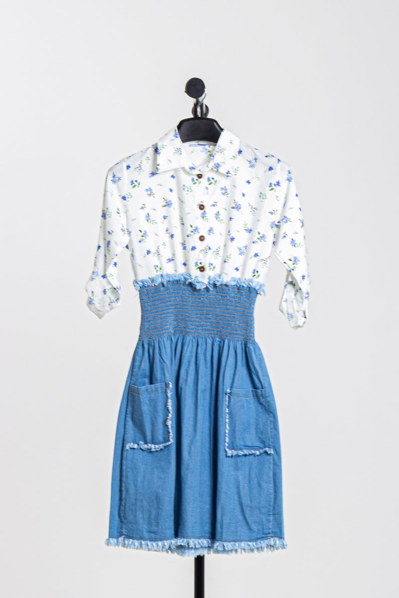 DENIM CORSET DRESS