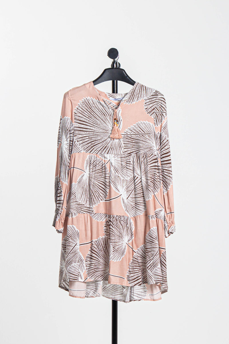 PRINTED LONG BLOUSE