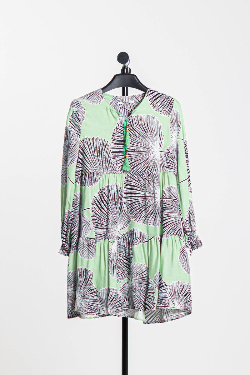 PRINTED LONG BLOUSE