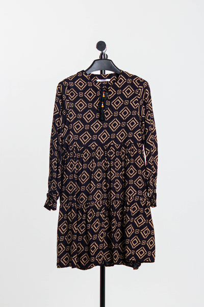 PRINTED LONGLINE BLOUSE