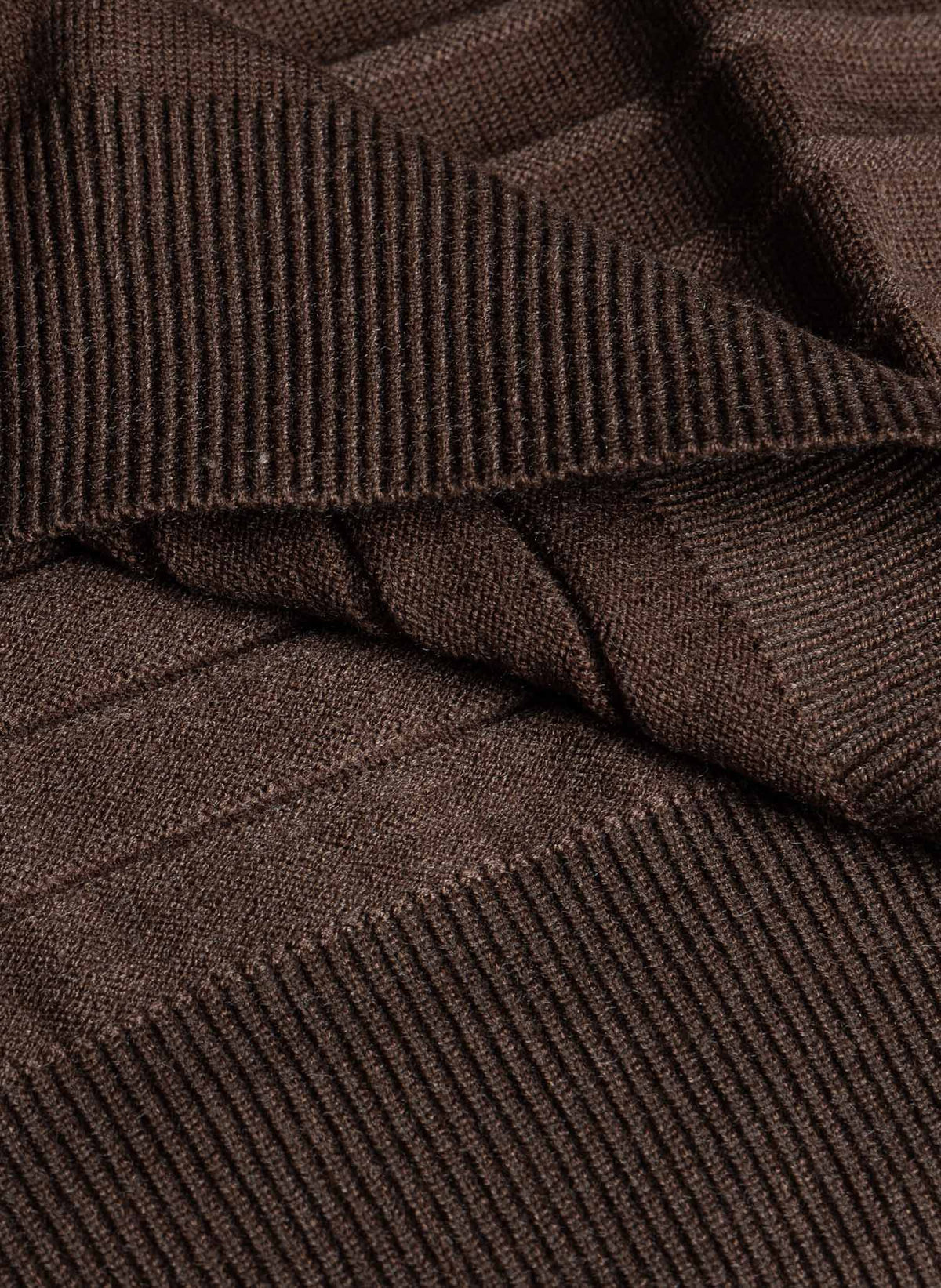 MOCK KNIT TEXTURED SWEATER