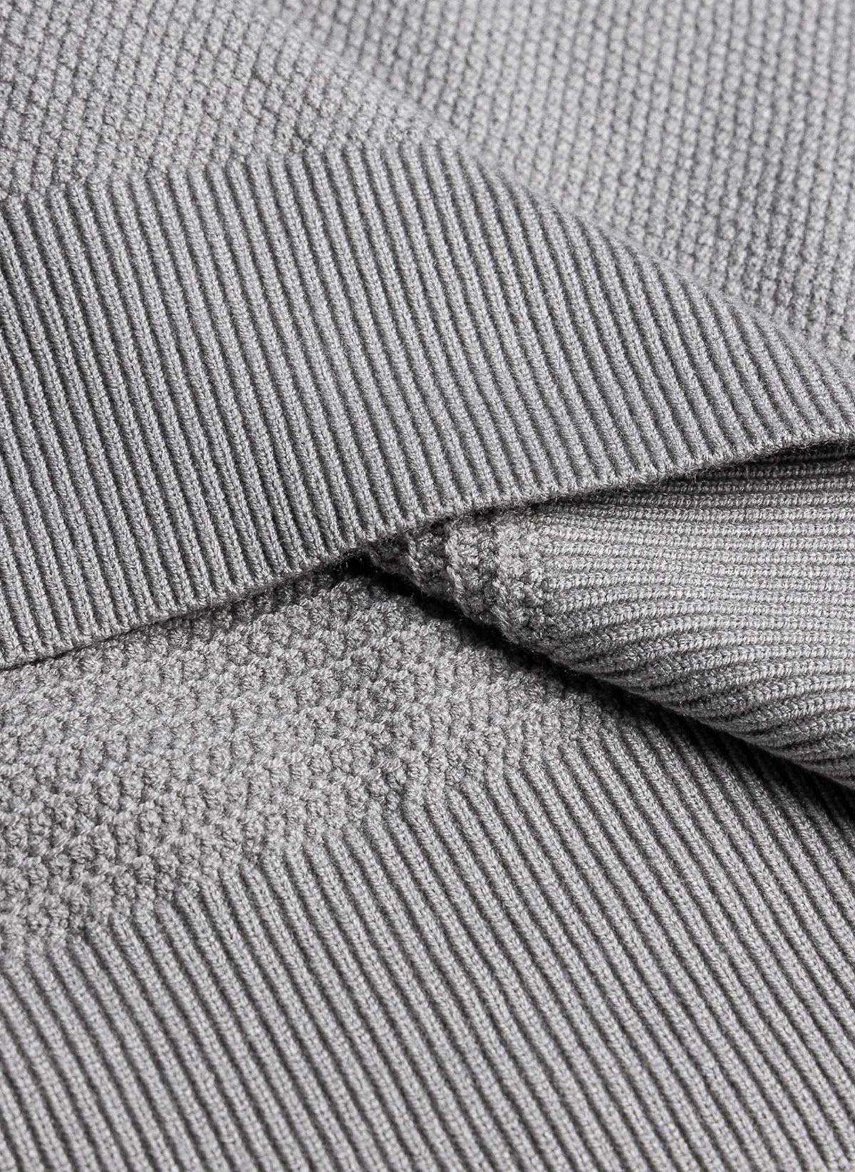 TEXTURED CREW NECK SWEATER