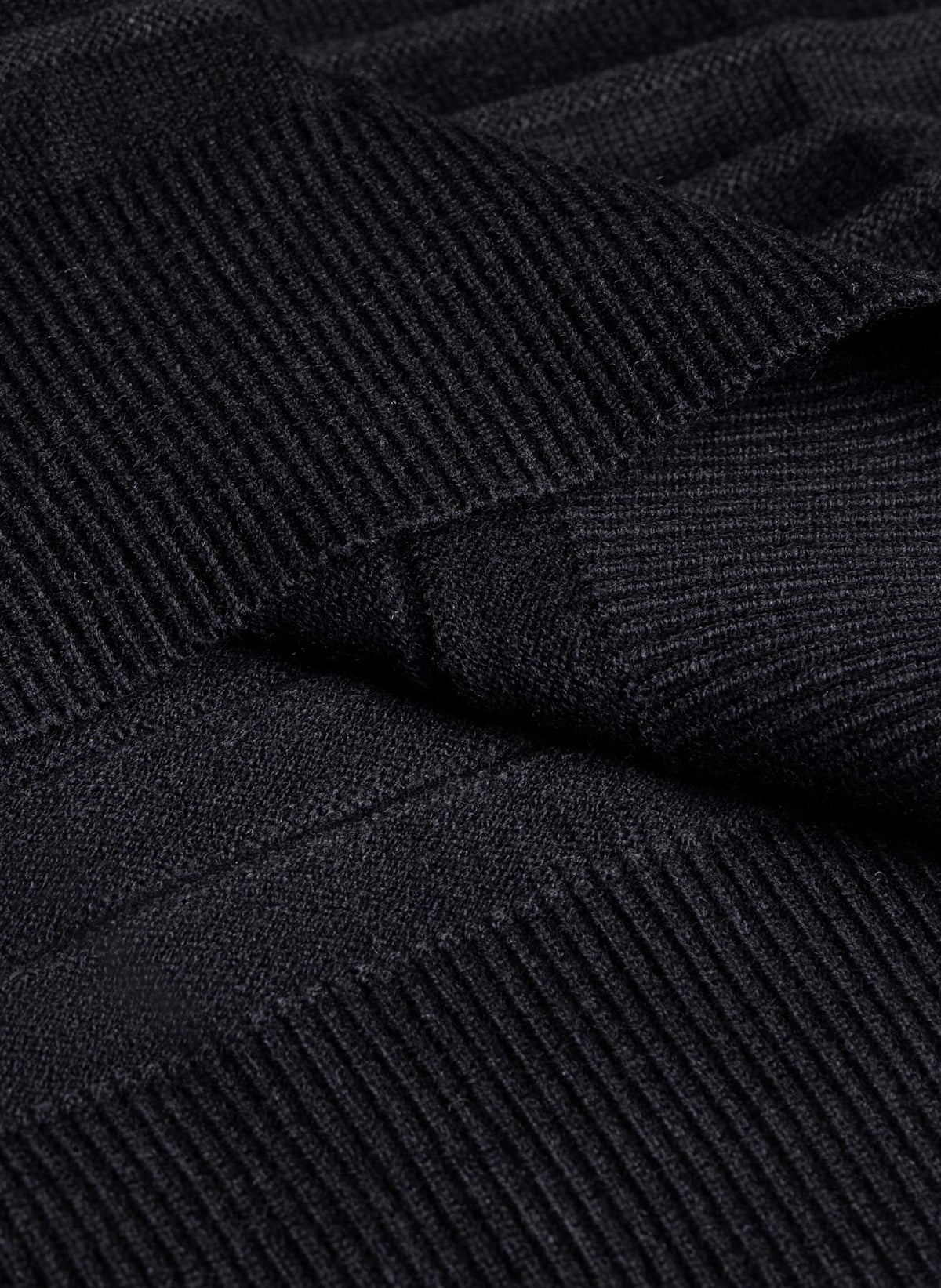 MOCK KNIT TEXTURED SWEATER