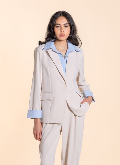 DETAILED BLAZER SET WITH PANT