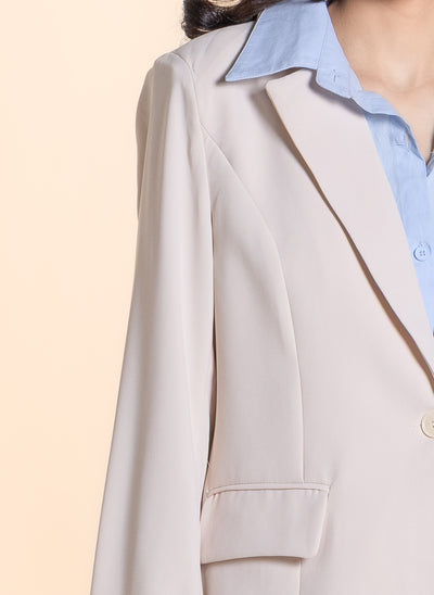 DETAILED BLAZER SET WITH PANT