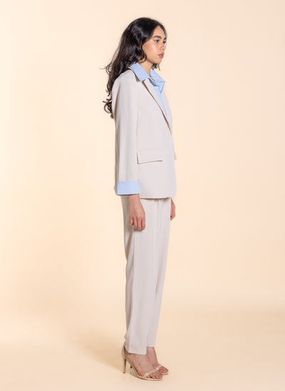 DETAILED BLAZER SET WITH PANT