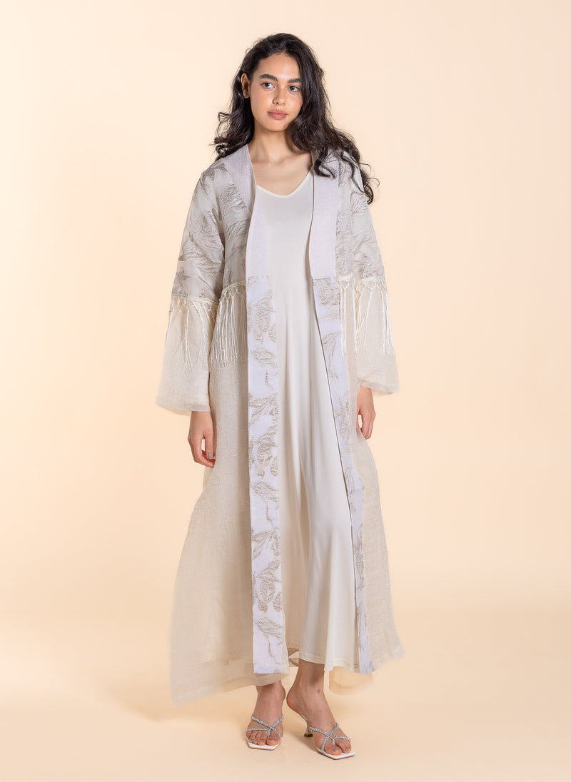DETAIL EMBROIDERED ABAYA WITH DRESS