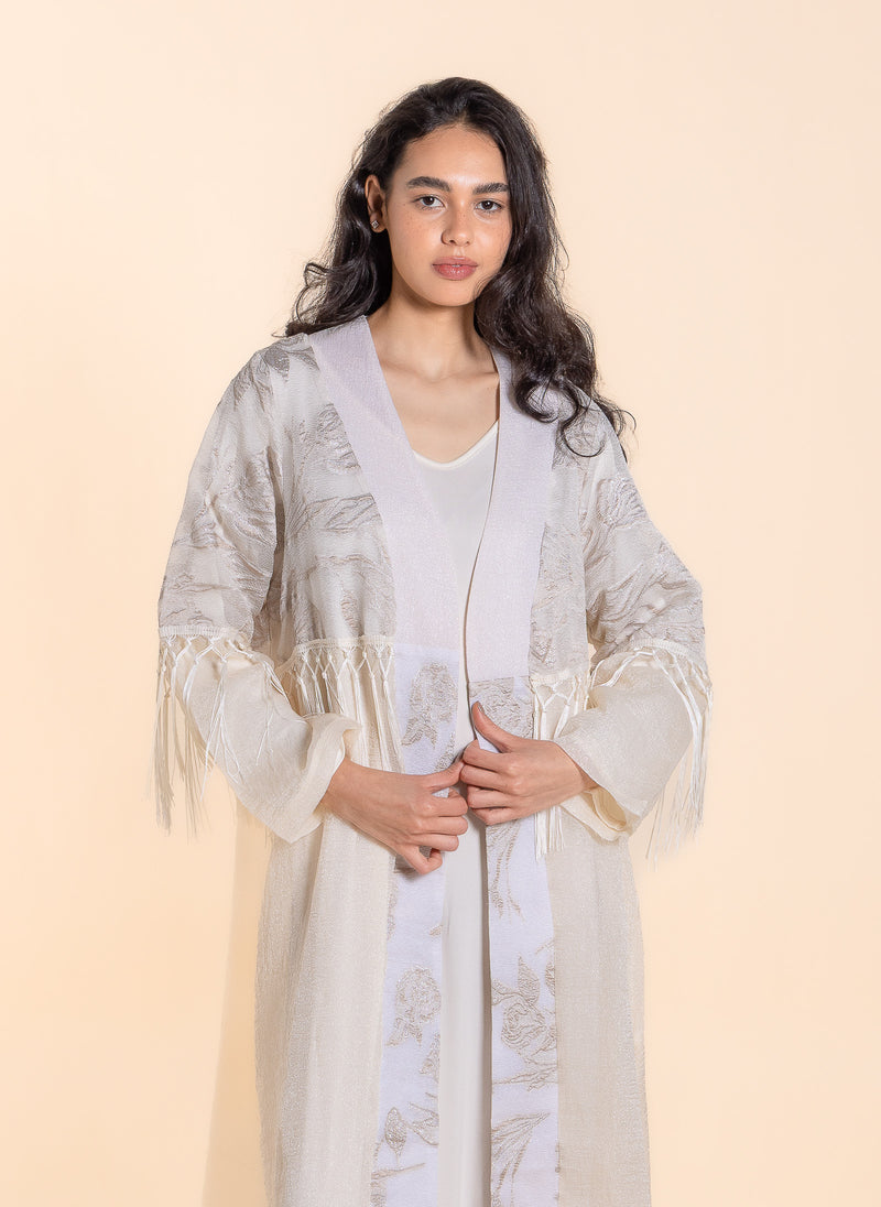 DETAIL EMBROIDERED ABAYA WITH DRESS