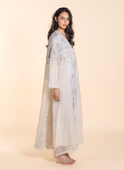 DETAIL EMBROIDERED ABAYA WITH DRESS