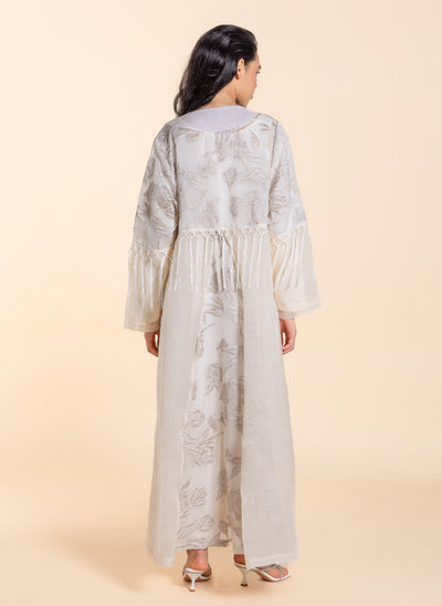 DETAIL EMBROIDERED ABAYA WITH DRESS