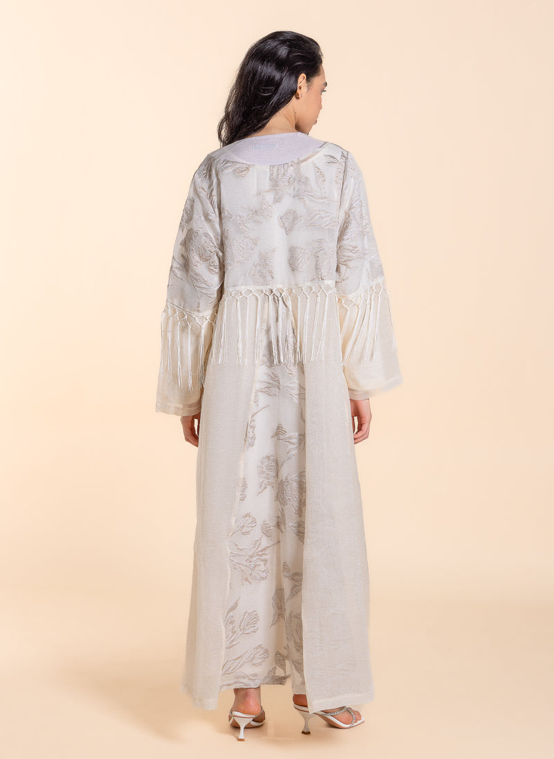 DETAIL EMBROIDERED ABAYA WITH DRESS