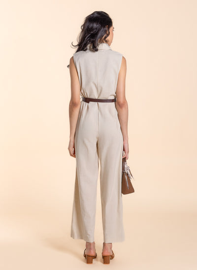DETAILED JUMPSUIT WITH BELT