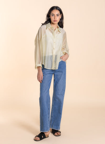 LIGHTWEIGHT RELAXED FIT SHEER SHIRT