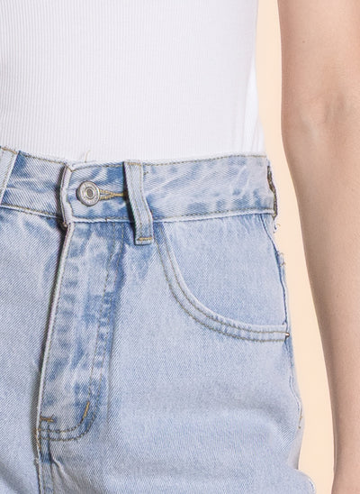 CROPPED HIGH-WASIT JEANS