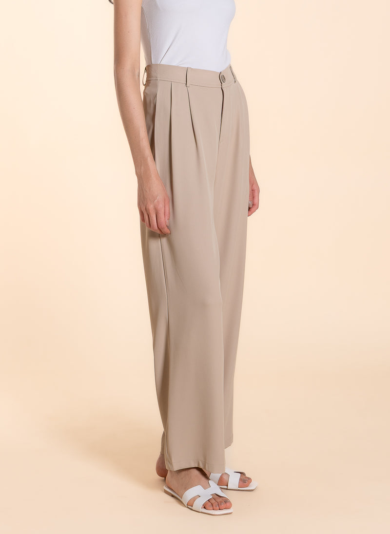 DETAILED CHIFFON TROUSERS
