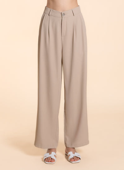 DETAILED CHIFFON TROUSERS
