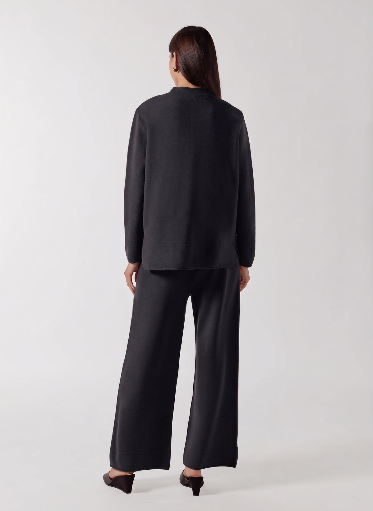 MOCK NECK CASHMERE BLEND SWEATER SET