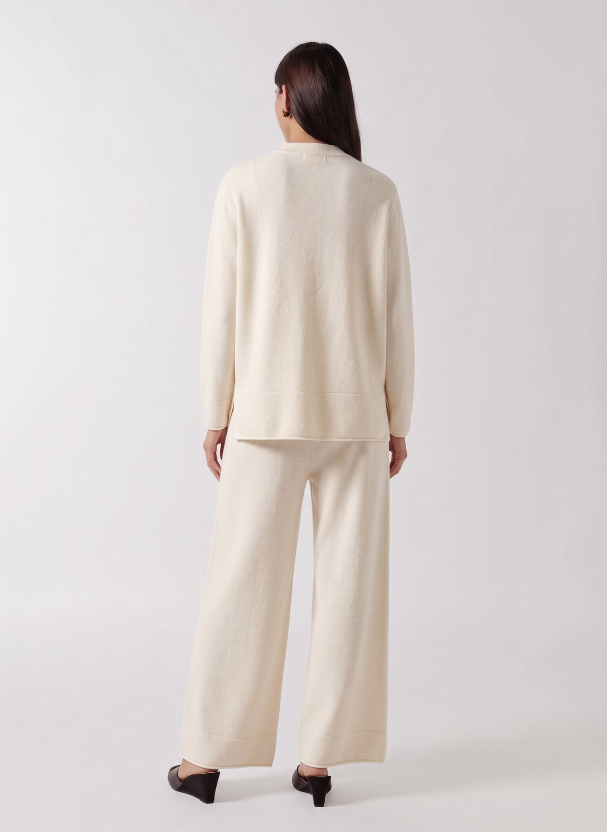 MOCK NECK CASHMERE BLEND SWEATER SET