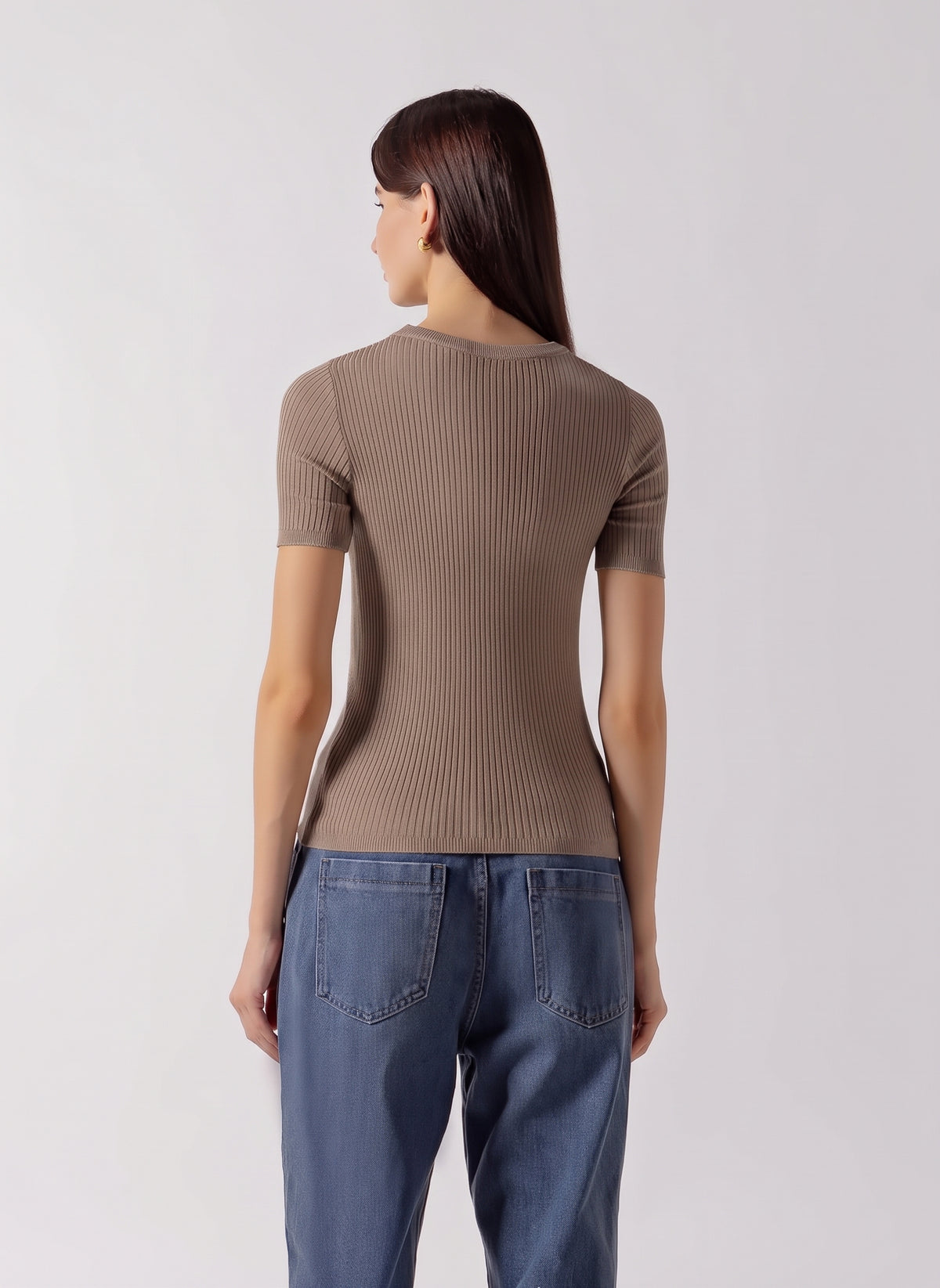 RIBBED KNIT TEE
