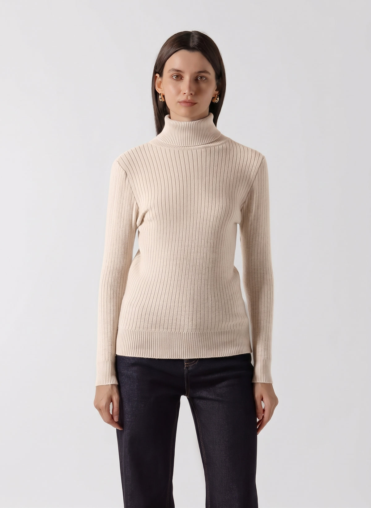 FINE KNIT TURTLENECK SWEATER