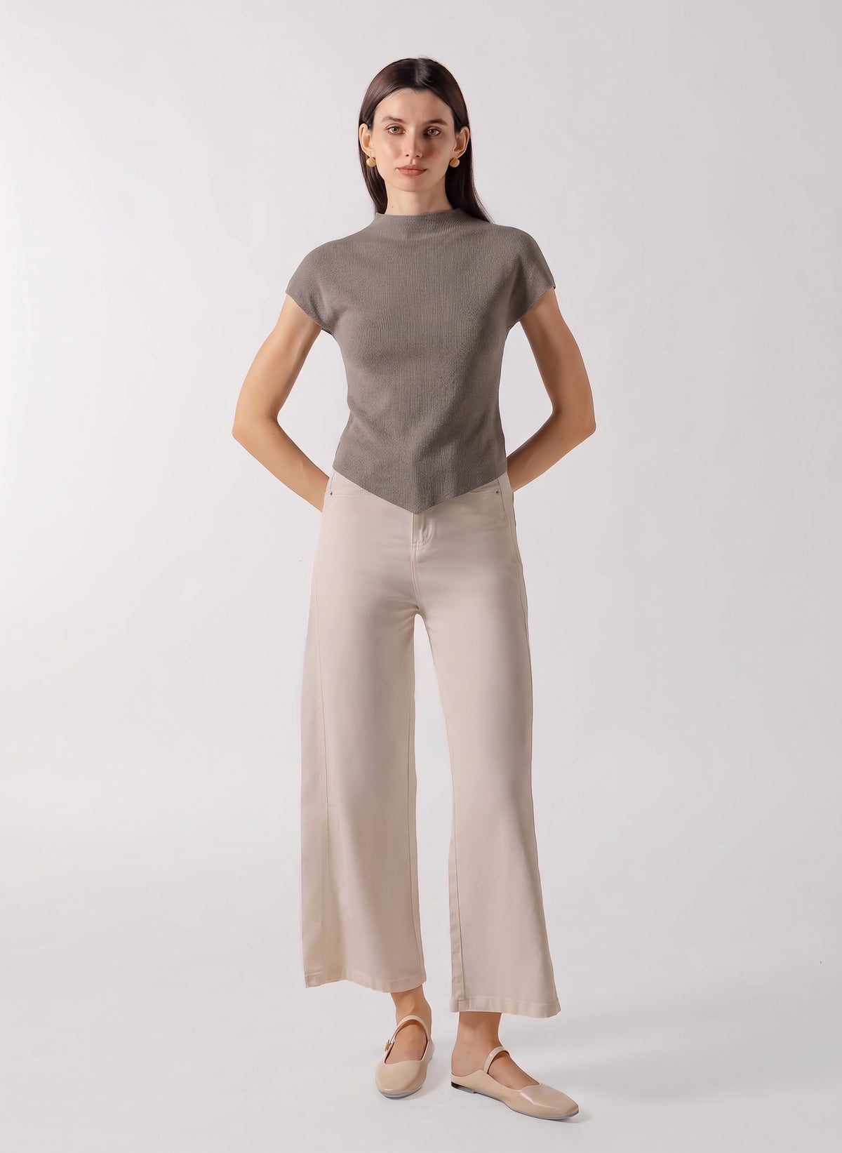 MOCK CAP SLEEVE TOP
