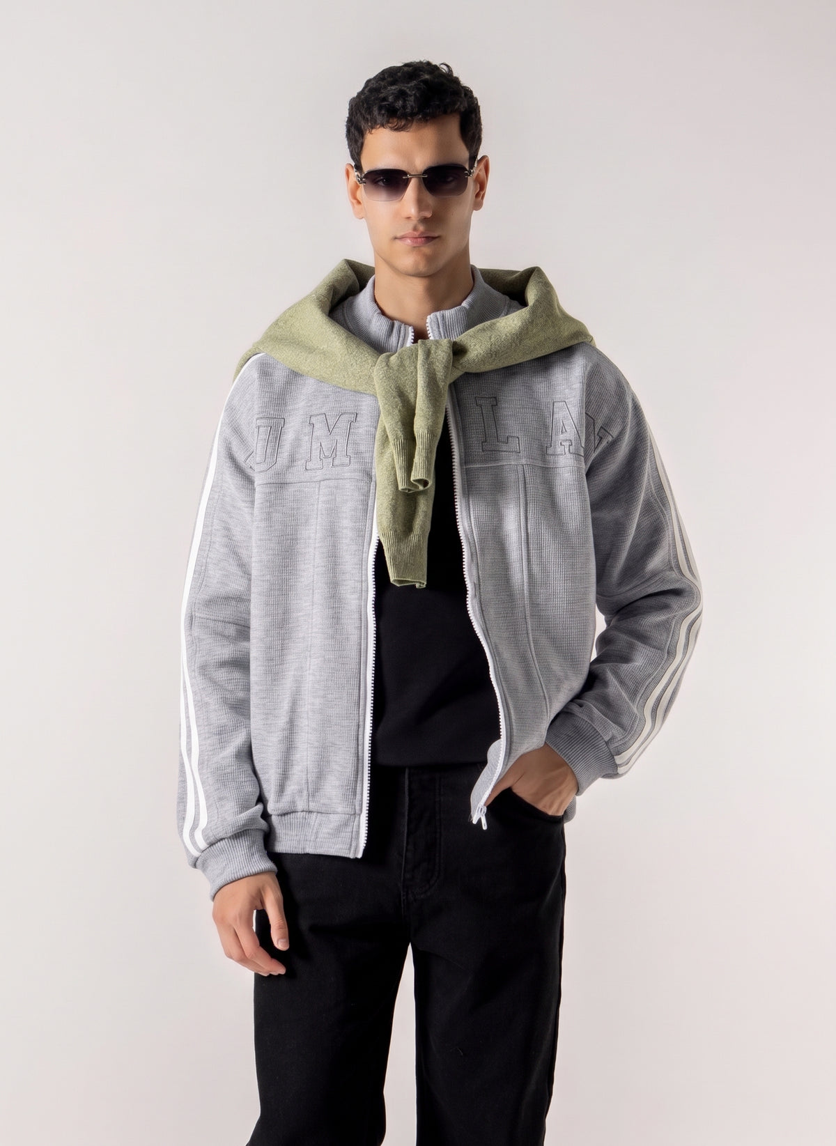 EMBROIDERED VARISITY BOMBER JACKET
