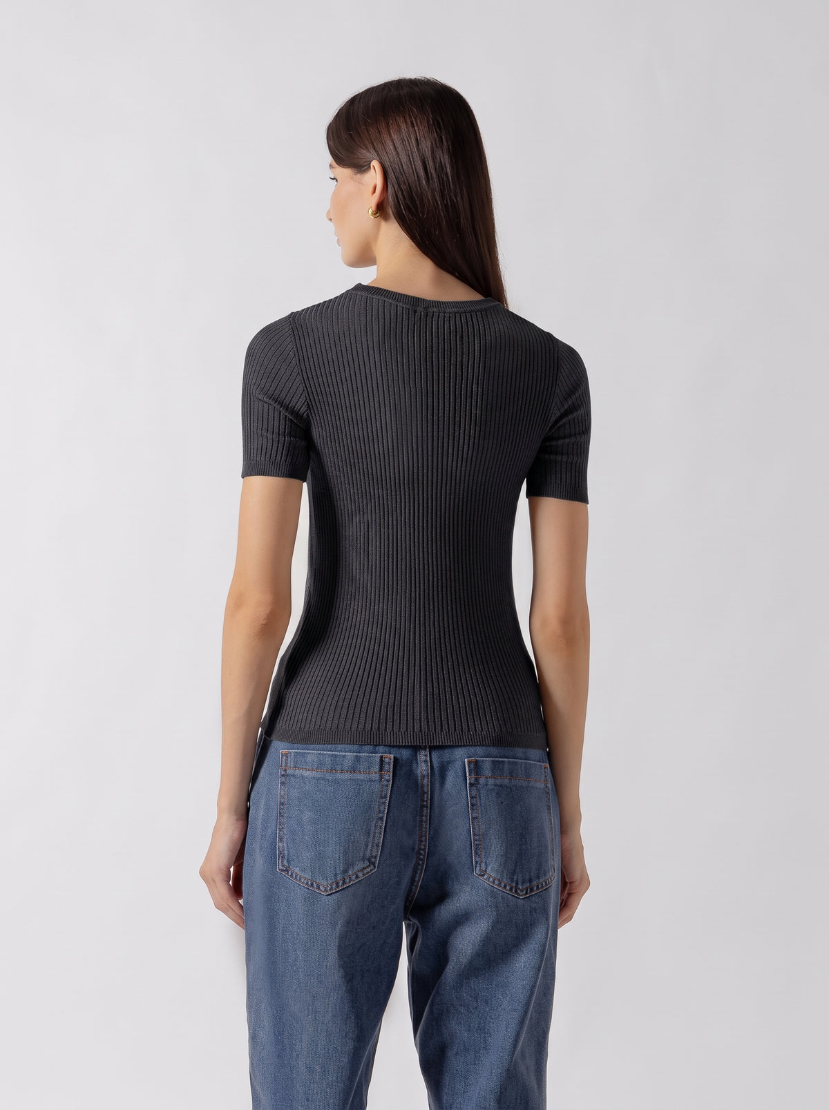 RIBBED KNIT TEE