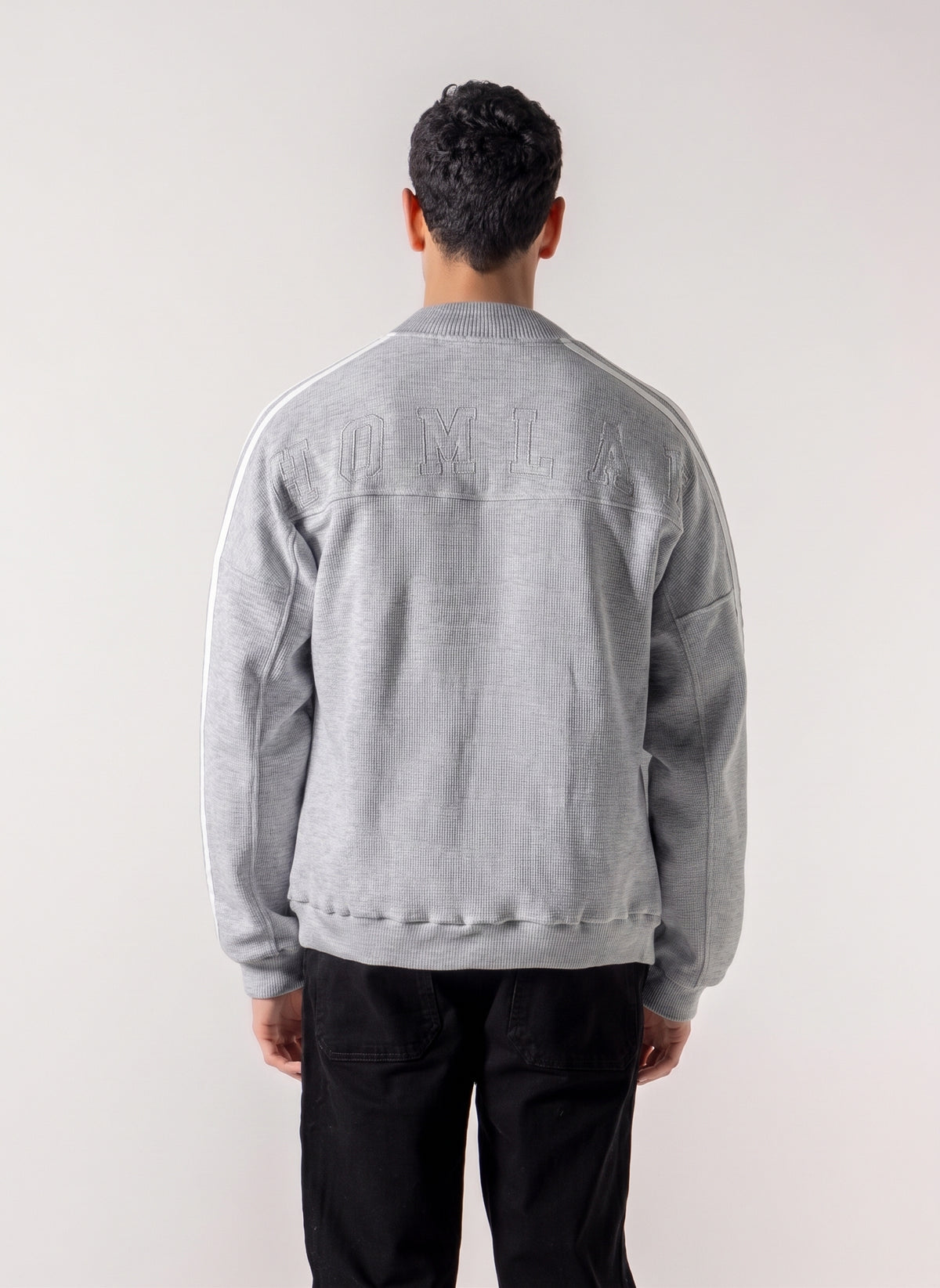 EMBROIDERED VARISITY BOMBER JACKET