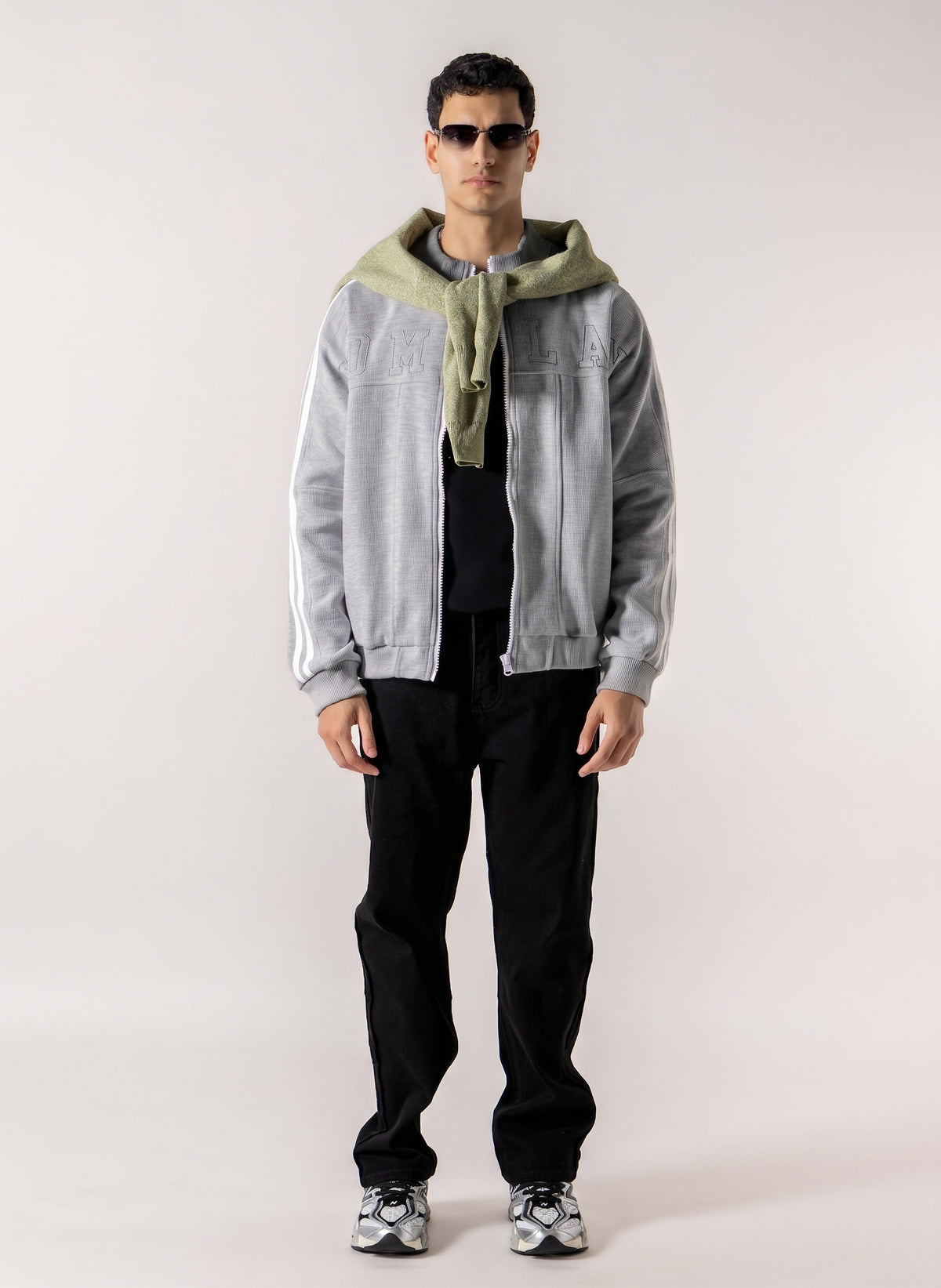 EMBROIDERED VARISITY BOMBER JACKET