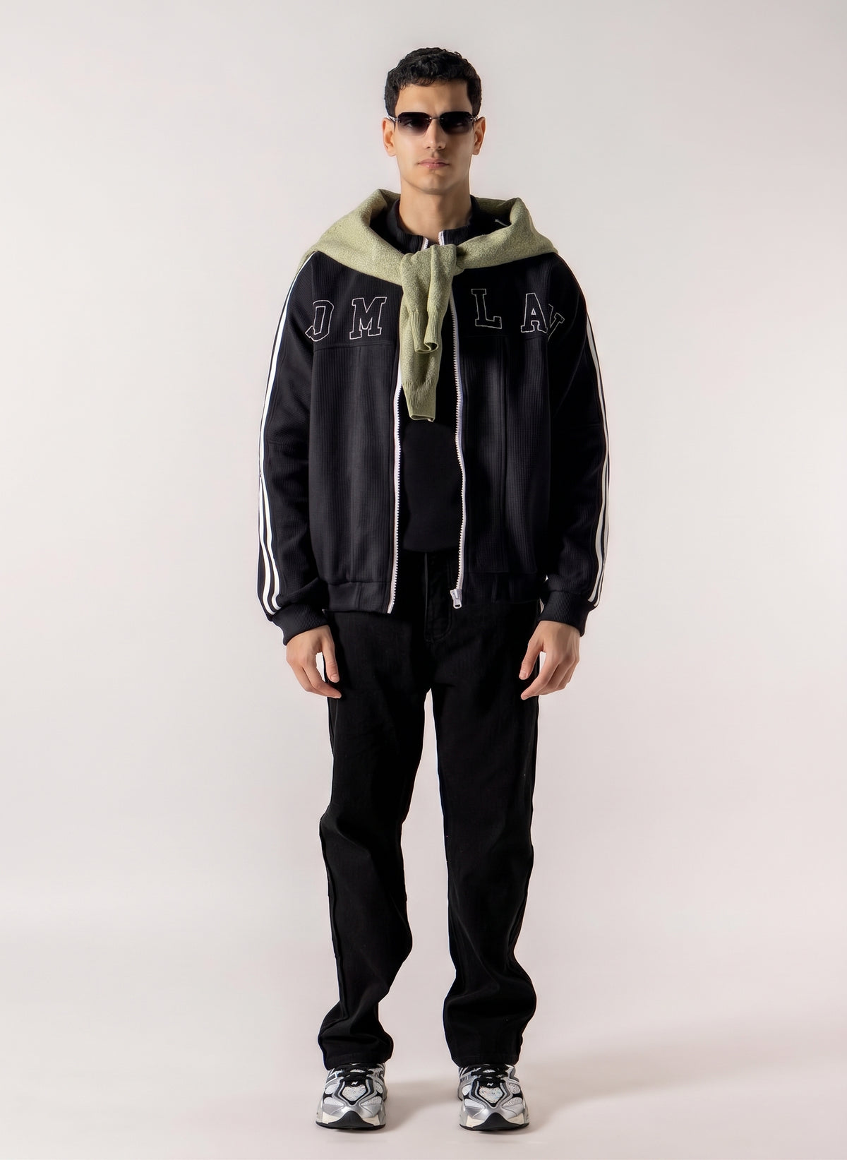 EMBROIDERED VARISITY BOMBER JACKET