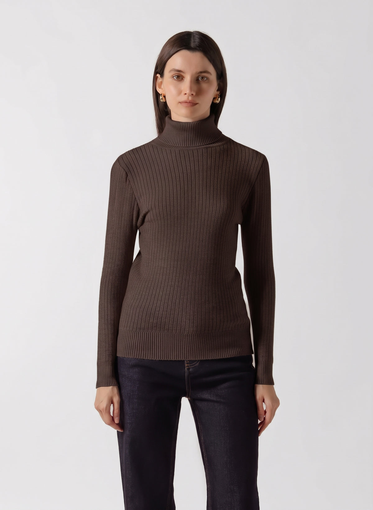 FINE KNIT TURTLENECK SWEATER