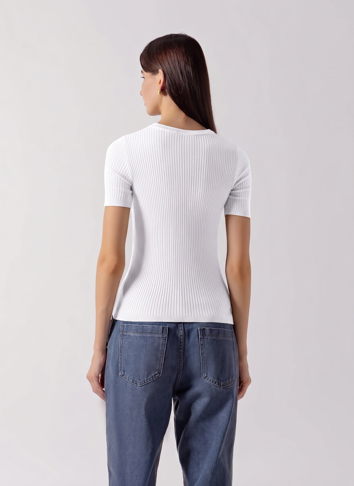 RIBBED KNIT TEE