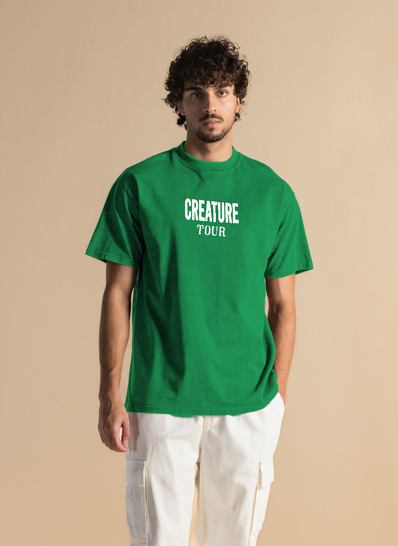 WASHED CONTRAST PRINTED T-SHIRT