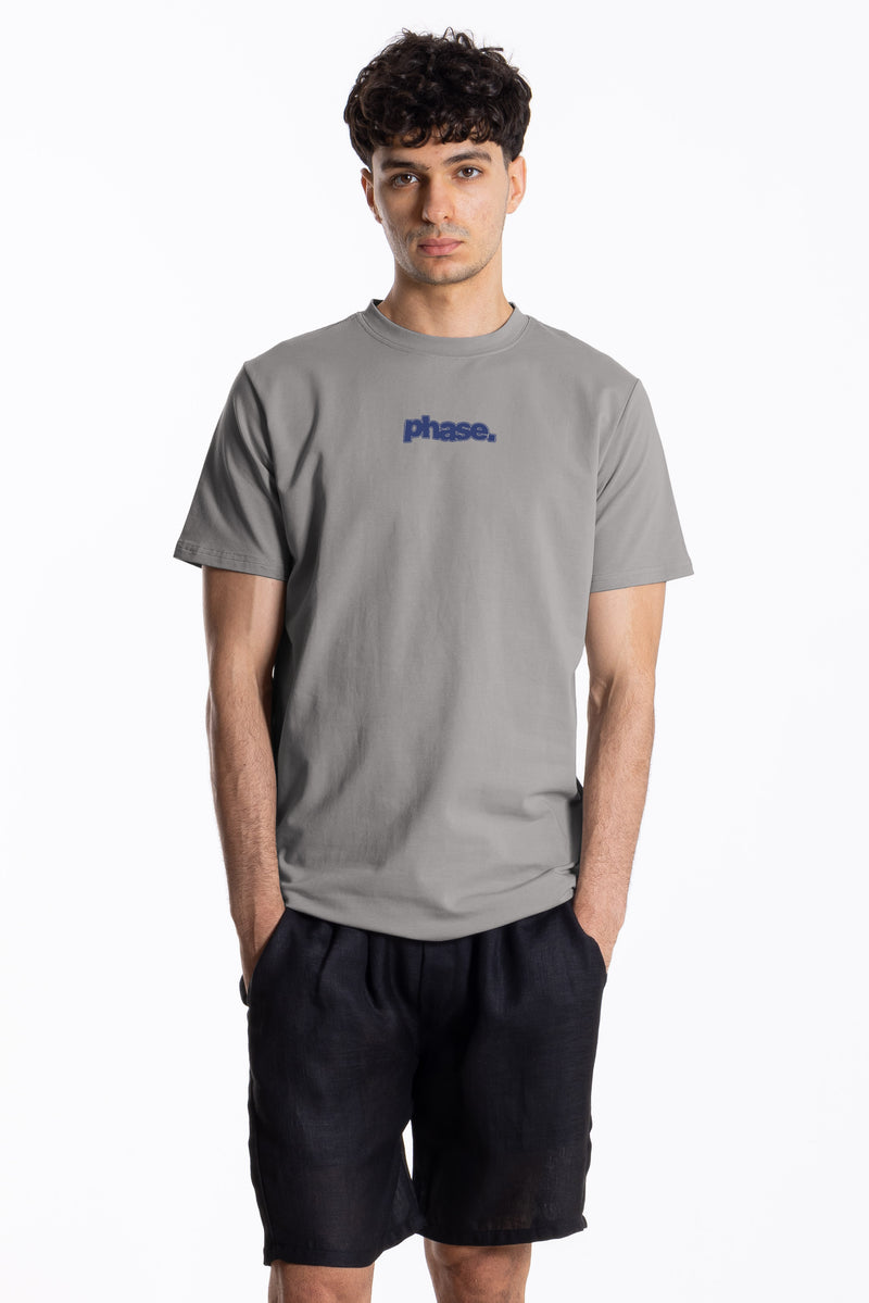 COTTON BLEND PRINTED SLIM T-SHIRT