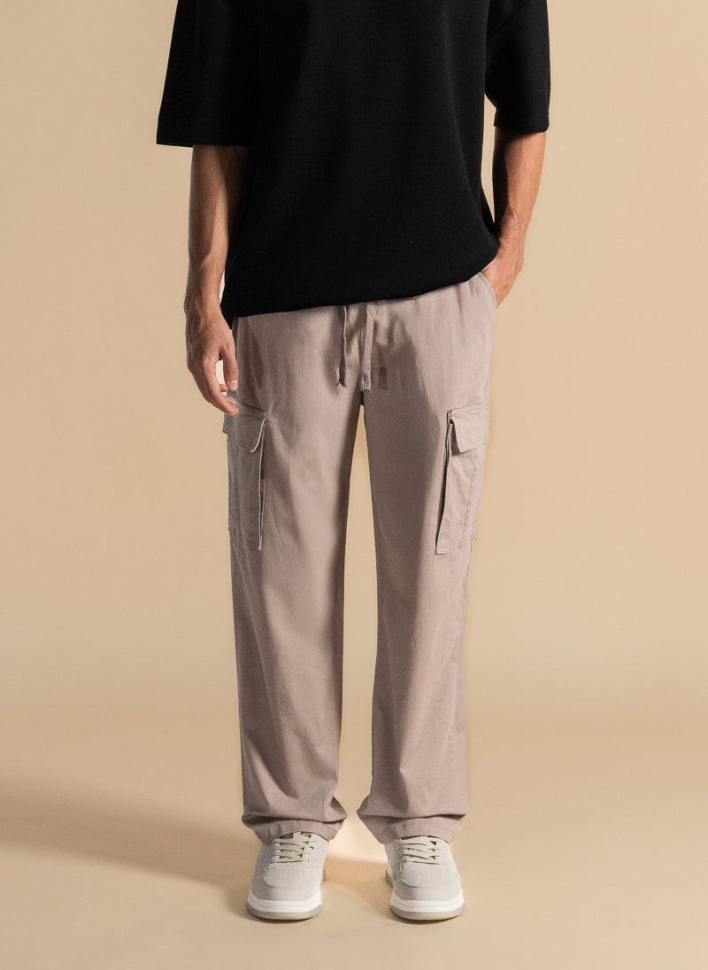RELAXED FIT CARGO TROUSERS