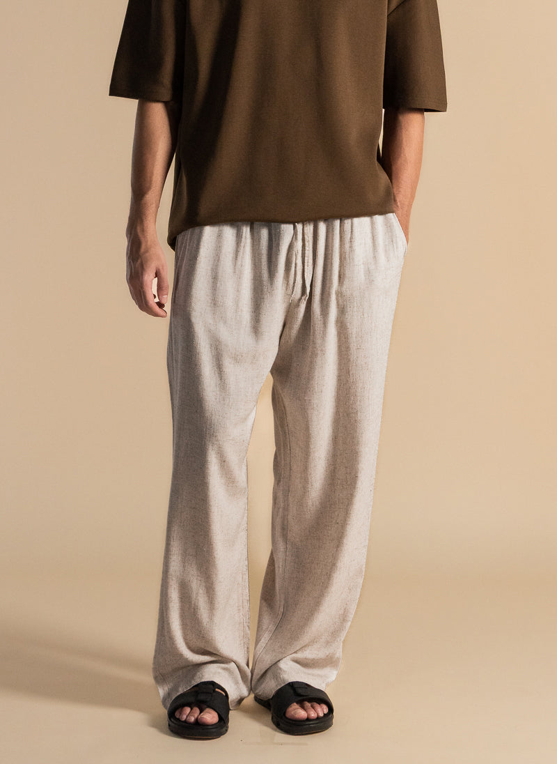 LINEN RELAXED-FIT COMFORT TROUSERS