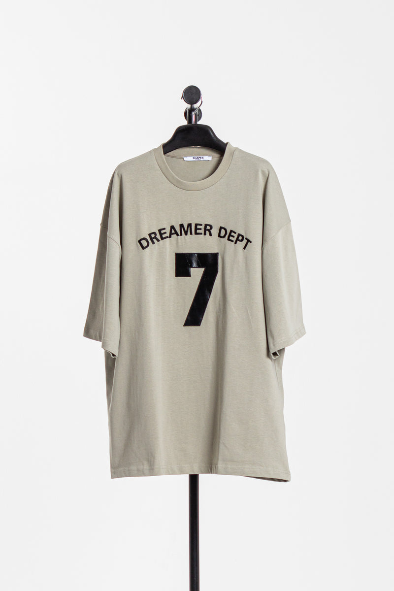 CONTRAST EMBROIDERED PATCHWORK T-SHIRT