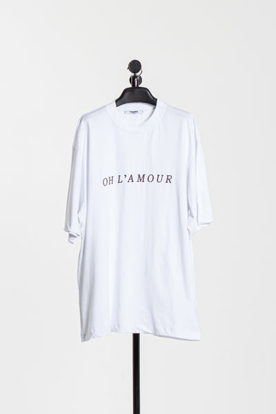 T-SHIRT WITH CONTRAST SLOGANS