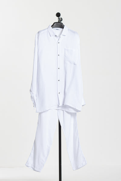LINEN BLEND SHIRT SET