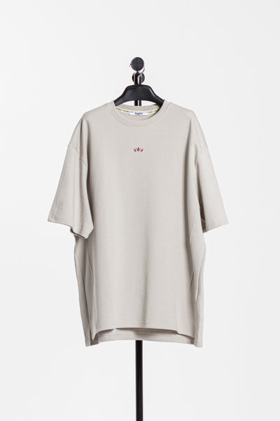 TEXTURED CONTRAST DETAIL T-SHIRT