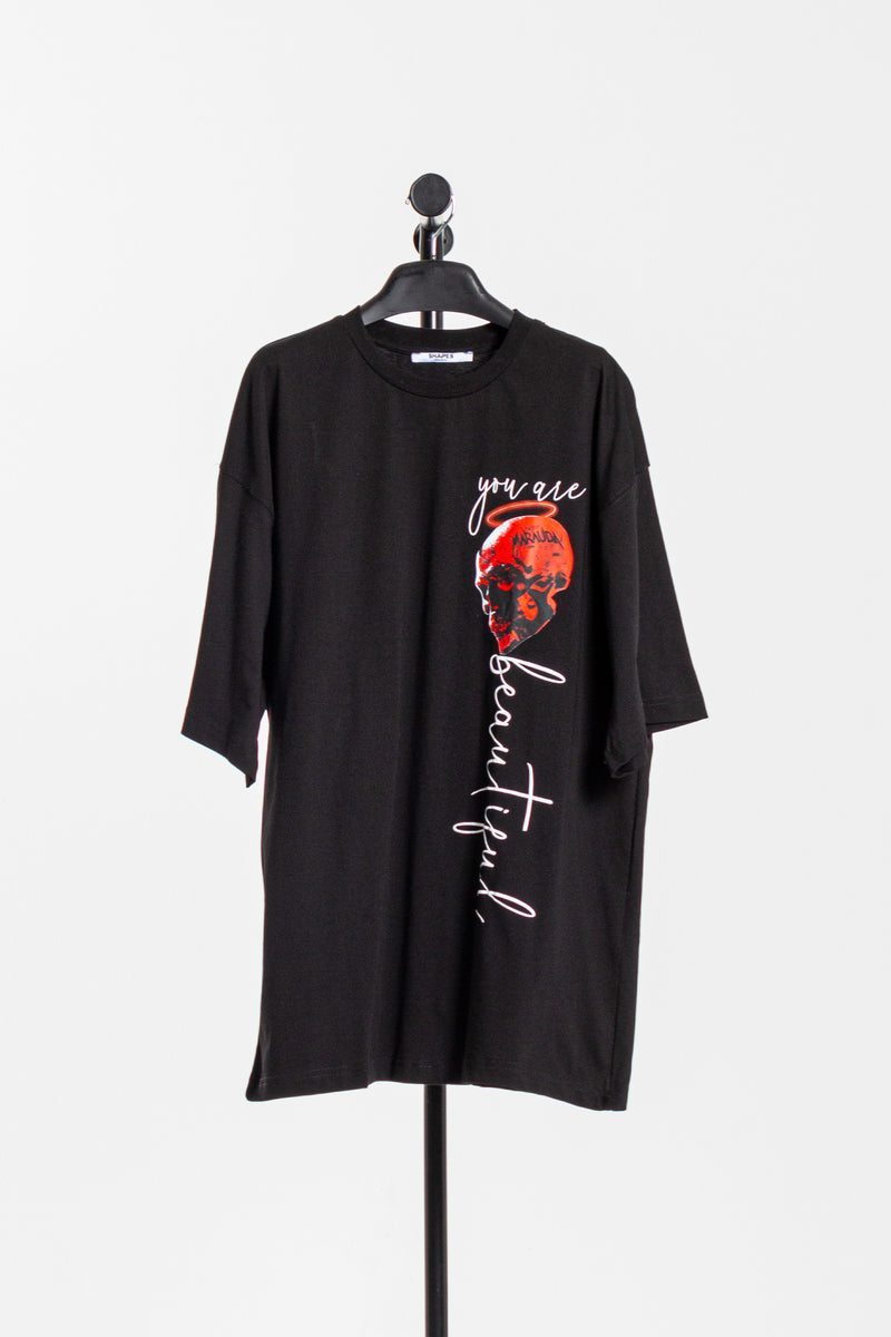 CONTRAST PRINTED T-SHIRT