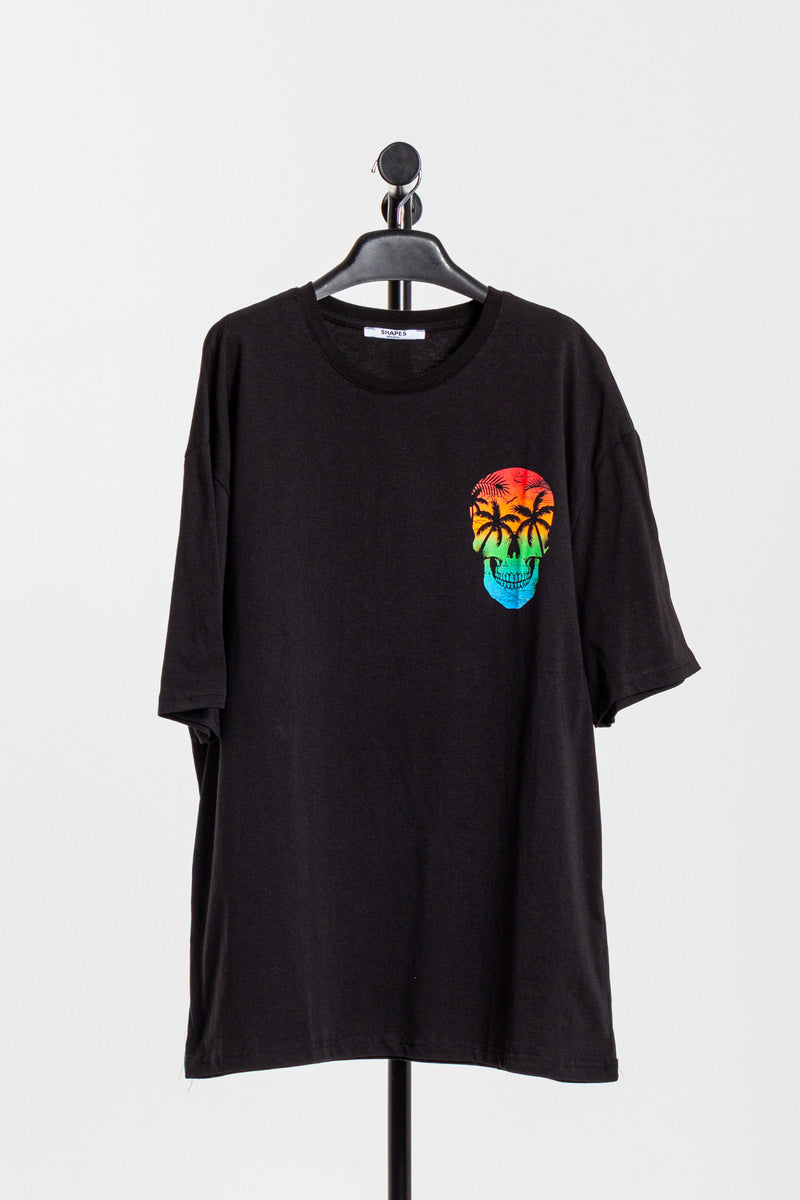 CONTRAST PRINTED T-SHIRT