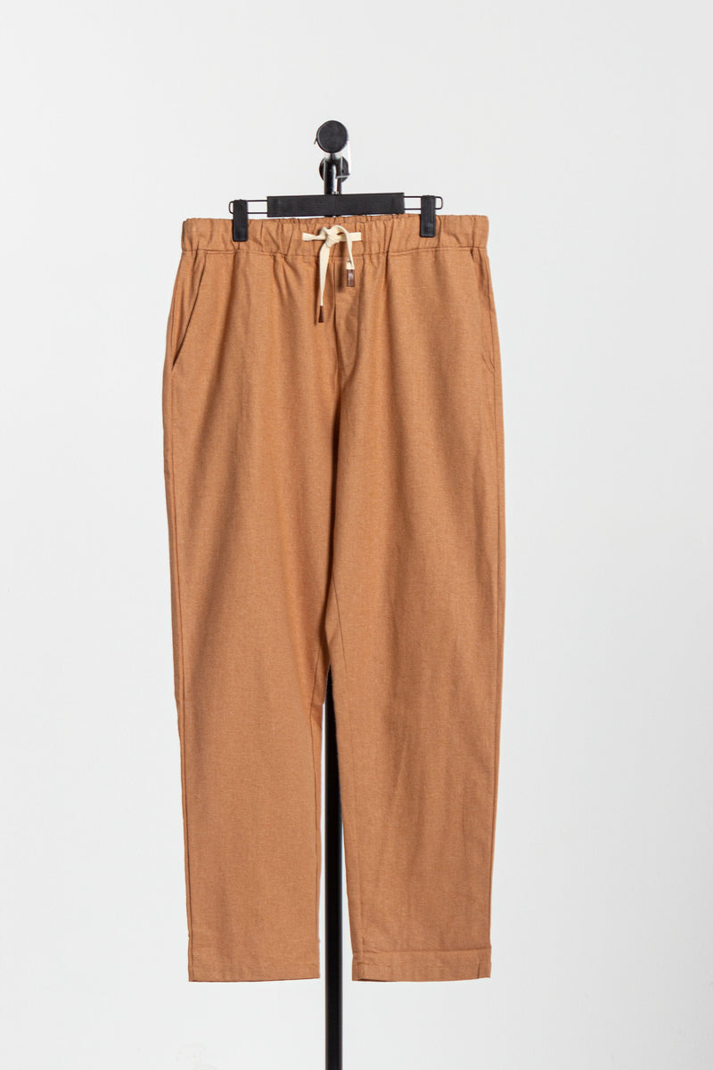 LINEN JOGGER WAIST TROUSERS