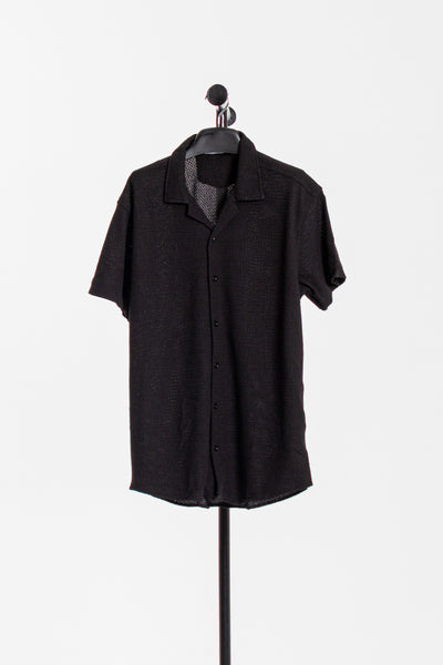 TEXTURED CROCHET SHIRT