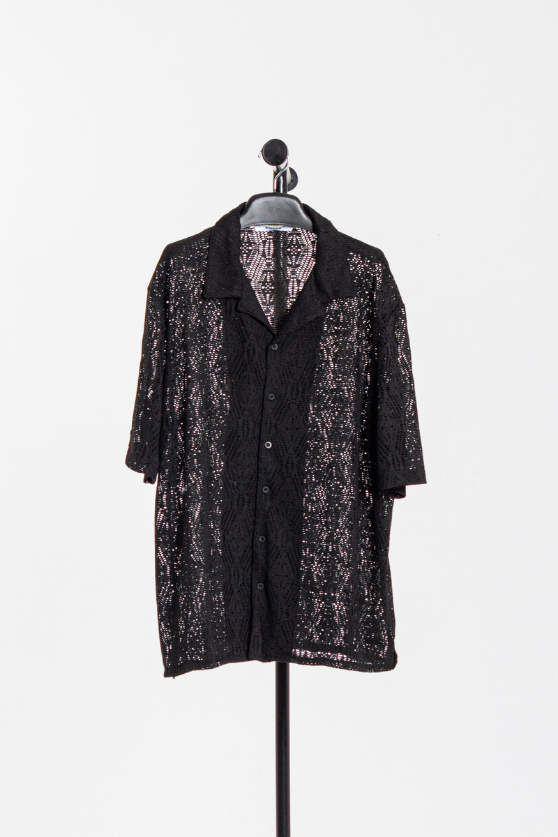 TEXTURED CROCHET SHIRT