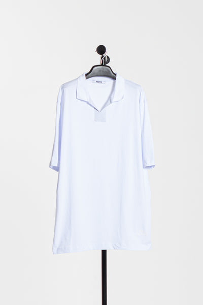 TEXTURED OVERSIZE POLO SHIRT