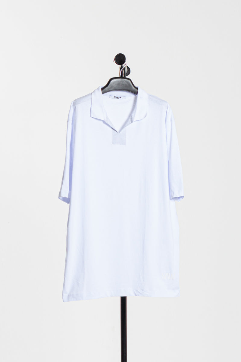 TEXTURED OVERSIZE POLO SHIRT