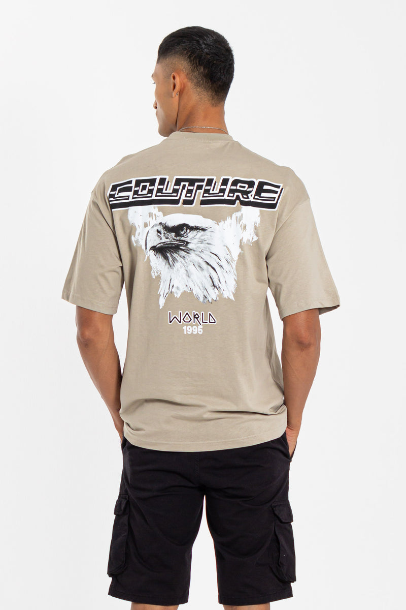 CONTRAST PRINTED T-SHIRT