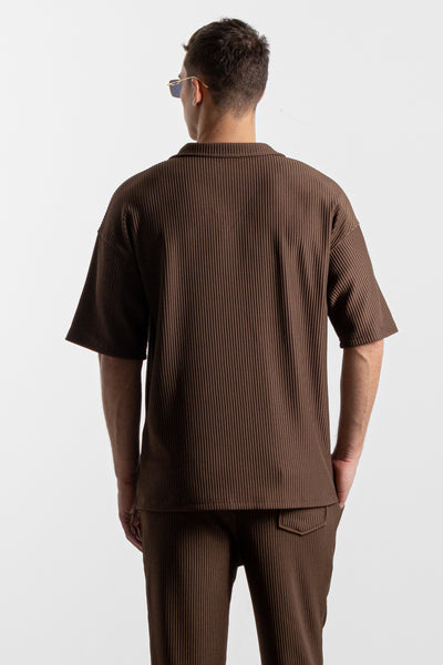 RIBBED OVERSIZED SHIRT